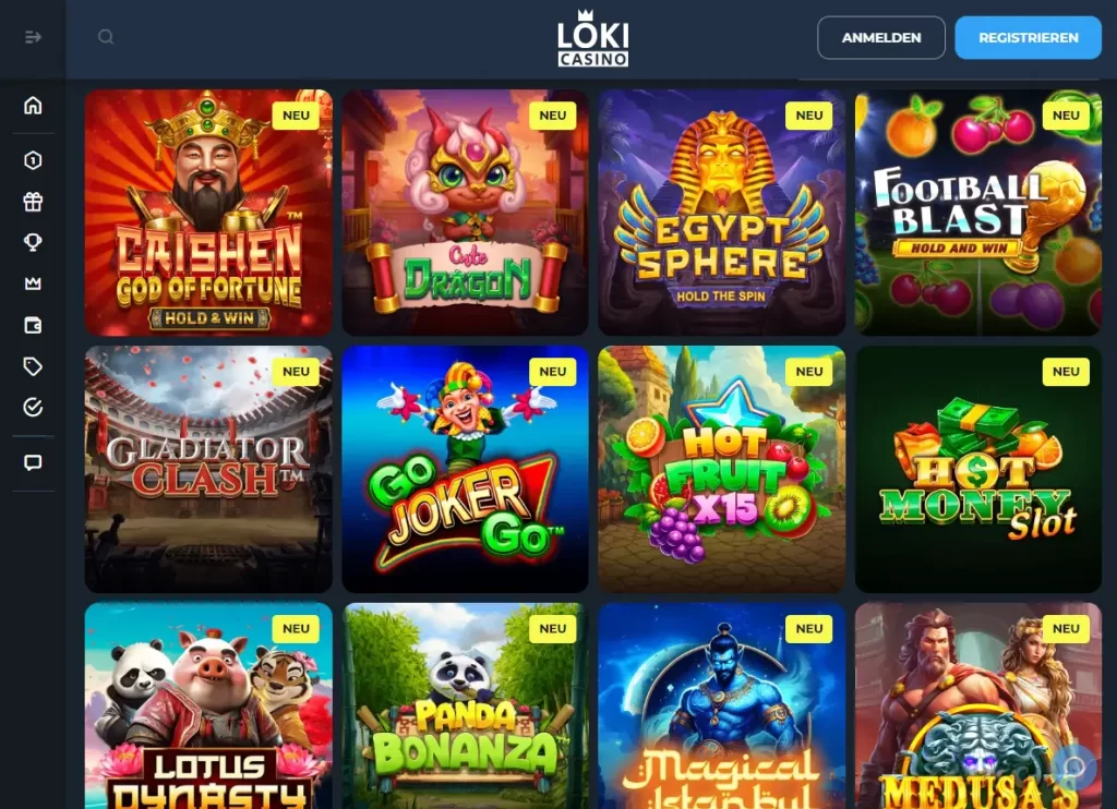 Slots auf Loki